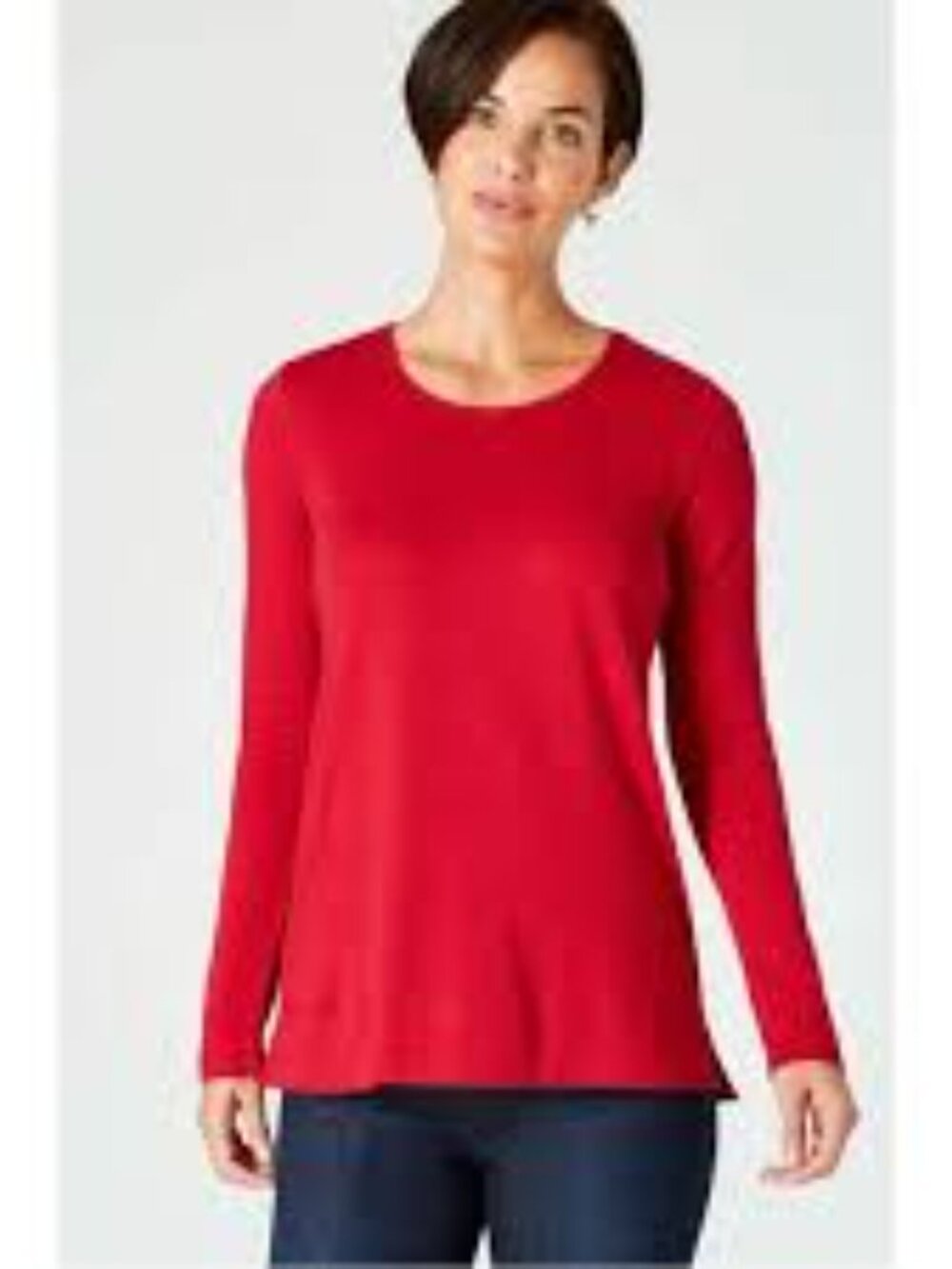 Cabi Vibrant Red Long Sleeve Top‎ Size XL